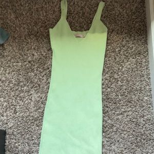 Like green mini tight dress with ribbed design! Size medium